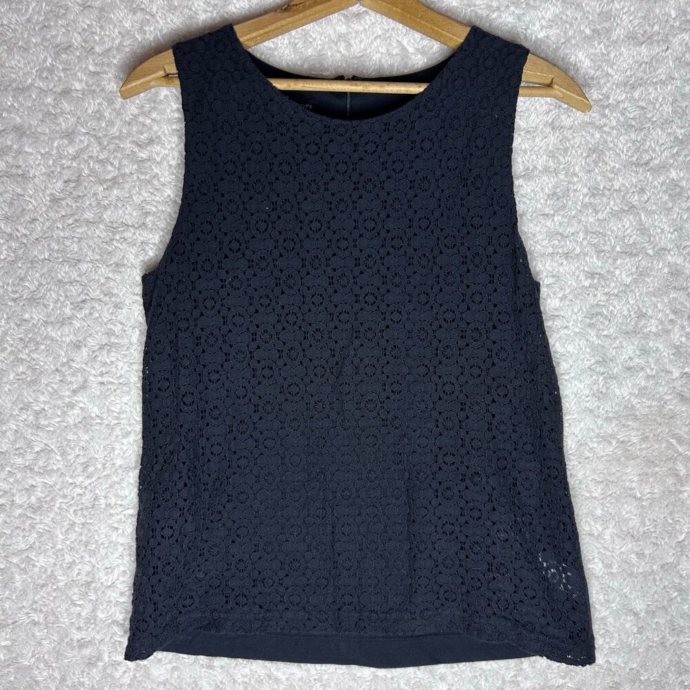 Talbots Black Lace Tank Top Size‎ Small